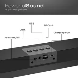 RZW Long Bar Dual-Speaker Multimedia Radio Bluetooth Audio Support TF Card/U Disk 01 16 W Bluetooth Home Theatre image 2