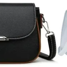 Blue, Grey Women Sling Bag PU Leather Women Sling bag-image-31