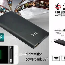 Spycom 1080p Full HD Power Bank 5000mAh H2 Power Bank Camera Audio Video Recorder Security Camera image 5