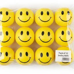 shreeessentials Pack of 12 Smiley Sponge Balls — Soft Stress Relief & Kids Play Balls Foosball image 3
