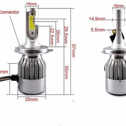 repley C6-CHL-SET-0001 Headlight Car LED for Maruti Suzuki (12 V, 36 W) image 5