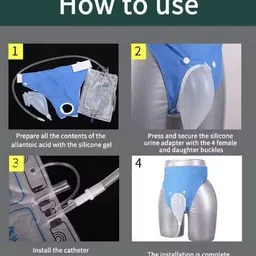 kasha Reusable Female Silicone Urine Collector Bags Adults Urinal ,Urine Catheter Bags Urine Bag image 4