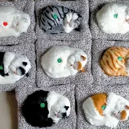 aperol design Sleeping Cute Cat Toy for Car & Home with Activated Carbon & Meow Sound Decorative Showpiece - 5 cm image 5