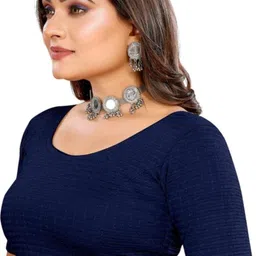 priyanka textiles Round Neck Women Blouse image 4