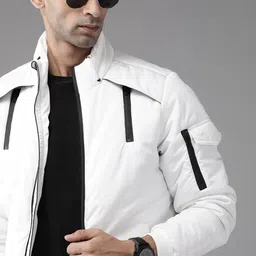 roadster Men Solid Casual Jacket image 3