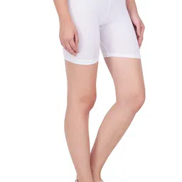 splash Pack of 2 Solid Women White, Blue Cycling Shorts image 3