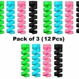 RuHaNest 12 Pieces Mobile Charging Cables & Earphones Wire Protector Cable Protector Cable Protector-image-87