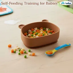 funblast Silicone Suction Bowl for Babies | Safe BPA-Free Feeding Bowl - Silicone image 3
