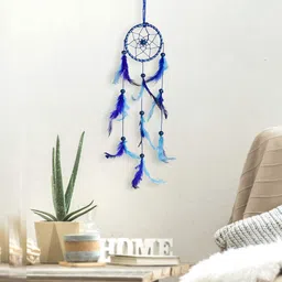 tejash enterprises Dream Catcher Wall Hanging bluee 25 cm Feather Dream Catcher-picture-31