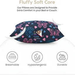 villagers Microfibre Cushion Pack of 5 Geometric Premium Cushion Set | (16x16 inch) image 4