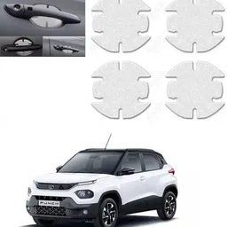 tasaze Car Door Scratch Protection Sticker Finger Guard (PU) Transparent for Punch Car Grab handle image 1