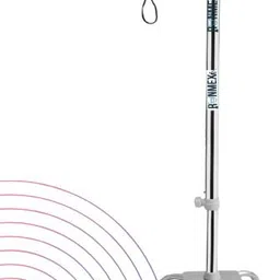runmex Adjustable Grey Quad Cane with Broad Base Chrome Dori for Senior Support Walking Stick-picture-27