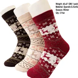 frackson Women Animal Print Mid-Calf/Crew image 3