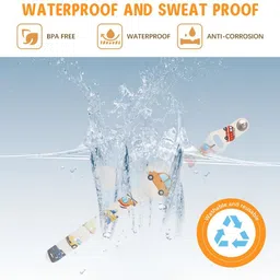 PALAY AirTag Bracelet for Kids Adjustable Silicone Band with Cartoon Design image 4