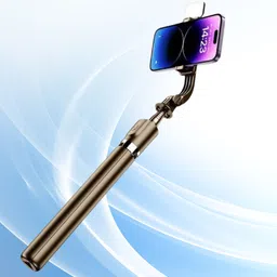 BITWEAVE R1S-L Foldable Selfie Stick with Tripod Function & LED Fill Light – 1.7M Extendable for Mobile Bluetooth Selfie Stick-image-91