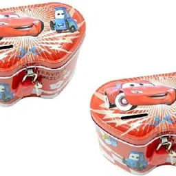 eclet 2ps Metal Money Bank With Secure Lock & Keys For Kids Random design will send-FF Coin Bank-picture-23