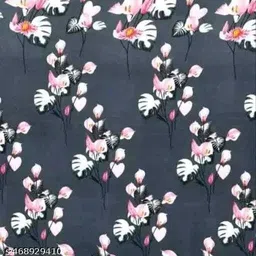 hss fab Cotton Blend Single Fitted (Elastic) 210 TC Floral Bedsheet image 3