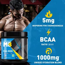 muscleblaze EAA 8000, Intra Workout Supplement (Blue Cola, 340 g, 25 Servings) EAA (Essential Amino Acids) image 5