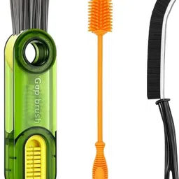 hidix Pack of 3Pcs 3-in-1 Multifunctional Bottle Cleaning Brush Multipurpose Tools-picture-40