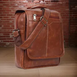 shivra Tan Men Sling Bag Men Sling Bag side bag for men(S-11*11) image 1