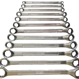 wallvilla Pack of 12 Ring Spanner Shallow Set Wrench Set/Spanner Set Tools kit/Set of 12 Piece/Tools kit for Home use Double Sided Box End Wrench-picture-24