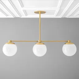baslash 5-Light Globe Hanging jhumar Light with Frosted Glass Shade(Bulb Not Included) Chandelier Ceiling Lamp image 3