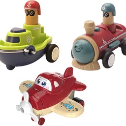 vaniha Unbreakable Four-Wheel Drive Friction Powered Diecast Toy Set-U1-picture-17