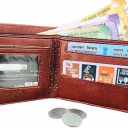 shippy Men Casual Tan Artificial Leather Wallet - Regular Size image 2