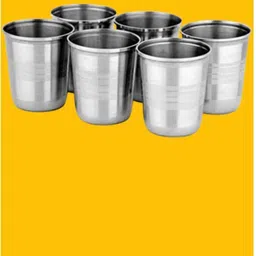 vikas metal (Pack of 6) VIKAS METAL_Steel_Water/Juice Glass_6_391 Glass Water/Juice Glass-picture-11