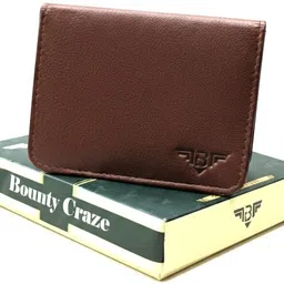 bounty craze Men & Women Tan Genuine Leather Card Holder-picture-42