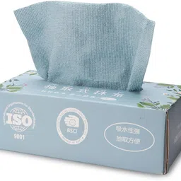 ankev Reusable Microfiber Cleaning and Drying Wipes with Dispenser Box Wet and Dry Cotton Cleaning Cloth image 1