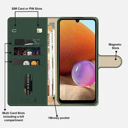 aibex Flip Cover for Vivo T3 5G / Vivo Y200e 5G |Premium Leather Finish | Magnetic Closure | Kickstand Feature image 4