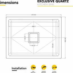 istar Premium Luxury Sink for Modern Home & Kitchen (16” x 18” x 8”) with 10mm thickness Vessel Sink image 2