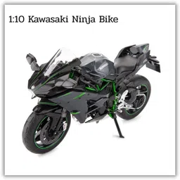 Kawasaki Ninja H2R 1:10 Die-Cast Motorcycle – High-Detail Racing Bike Toy Kids-image-47