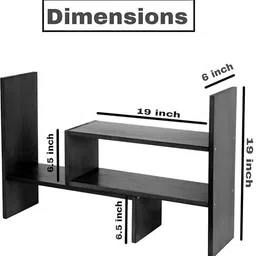 smart shoppee Engineered Wood Open Book Shelf image 4