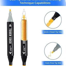 vbr Classic Dual-tip :: Smooth flow :: Durable :: Quick-dry :: Smudge-proof Nib Sketch Pens image 3