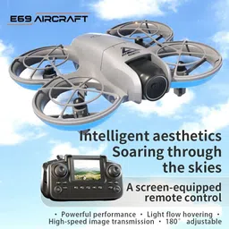 gamesoul E69 RC Drone Optical Flow Aerial Photography FPV Aircraft with Screen Controller Drone image 5