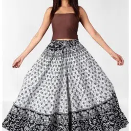 tankaviss Women Printed Regular White Skirt-picture-30