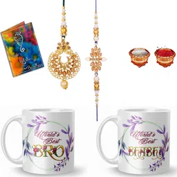 dreamlivproducts Designer MUG-132-132b-YI-VO Mauli Thread Rakhi Set-picture-19