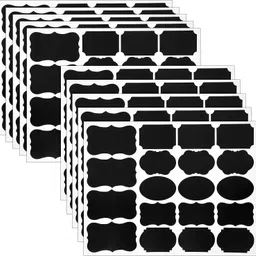 5 cm Chalk Board Labels Stickers for Food Jars, Spice, Glass, Cups, Bottles, Containers and Canisters, Decorative Reusable Waterproof Blackboard Labels Reusable Sticker-image-9