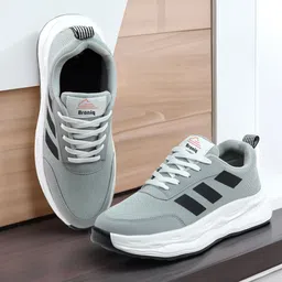 BRONIQ GREY REC CASUAL TRENDY CASUAL SHOES FOR MEN Outdoors For Men-image-52