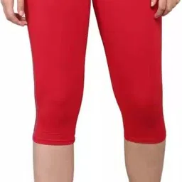 surti enterprises Women cotton lycra capri Women Red Capri-picture-17