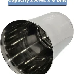 a & h enterprises (Pack of 6) Aahfgla58 H52 Glass Set Water/Juice Glass image 3