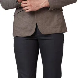 park avenue Men Solid Single Breasted Formal Blazer image 5