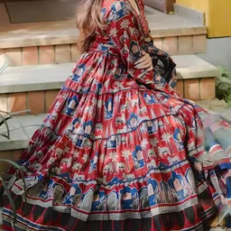 armh lifestyle Diayanshii Printed Kurta, Palazzo & Dupatta Set image 5