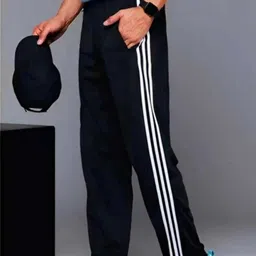 mastery Men Striped Black Track Pants image 3
