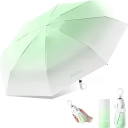 verilux UPF50 UV Protection Folding Umbrella Compact Auto Open Sun Rain for Women Green Umbrella-picture-15