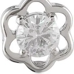Femme Jam 925 Sterling Silver Zirconia Crystal Floral Designer Pendant for Women & Girls Swarovski Crystal White Gold Pendant-picture-24