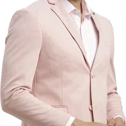 turtle Men Solid Single Breasted Casual Blazer image 4