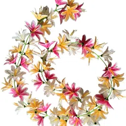 ramarch Multicolour lari plant mix flower for decoration wall,mirror, Multicolor Peace Lily Artificial Flower image 2